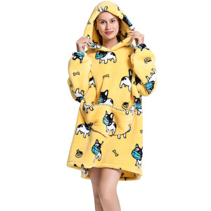 Winter Festival Warming Oversized Adult <strong>Hoodie</strong> <strong>Cosy</strong> Woven 100% Polyester Anti-Bacteria Portable Dropshipping Wearable <strong>Blanket</strong> - Product Image 1