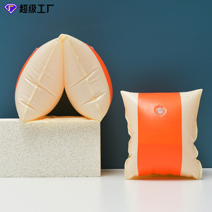 Bouées de natation gonflables épaisses pour enfants, rayées rose et blanc, flotteurs de sécurité pour la natation et les sports nautiques - Product Image 5