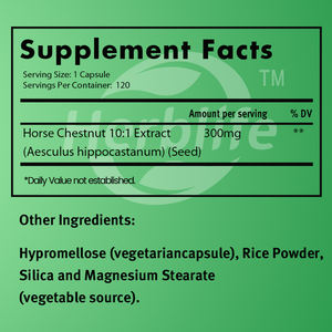 Venta al por Mayor OEM - Personalizable - Extracto de Castaño de Indias 10:1, 3000 mg de Potencia - Suministro para 4 Meses, 120 Cápsulas Veganas - Product Image 2