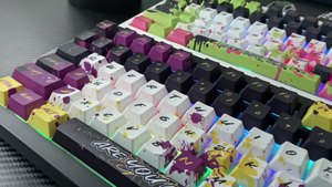 Teclas de Teclado Mecánico PBT Originales con Sublimación de Calor Estilo <span class=keywords><strong>Manga</strong></span> Graffiti, 126 Teclas, Compatibles con Distribuciones 68/84/87/<span class=keywords><strong>98</strong></span> - Product Image 6