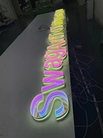 Multicolore mille couches 3D lettres lumineuses modernes infini Miroir néon Bar Sign décor