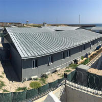 Bâtiment en structure métallique d'extérieur, système d'énergie solaire en option, espace de bureau écologique léger et imperméable