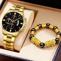 Montre à bracelet en acier pour homme, grand cadran, mouvement à quartz, best-seller transfrontalier, montre d'affaires pour homme