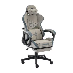 Luxo Reclinável Para Os Pés PC Computer Game Chair Cadeira De Corrida Cadeira Ergonômica De Jogos