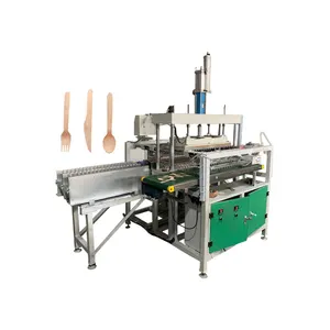 GLC mesin pembuat garpu kayu, untuk membuat sendok kayu sekali pakai mesin pembentuk