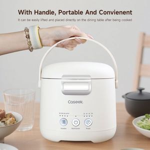 Olla Arrocera Eléctrica Personalizada de Fábrica de 1.2L y 200W con Olla Interior Antiadherente de Aluminio y Vaporera, Certificaciones CB, CE y RoHS - Product Image 2