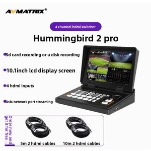 <span class=keywords><strong>AVMATRIX</strong></span>/Maituos Hummingbird 10,1 pouces, quatre canaux pour le streaming, l'enregistrement, la diffusion en direct, multi-caméras, image dans l'image - Product Image 3