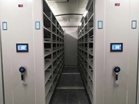 Système de Stockage Compactable Mobile Intelligent à Commande Électrique avec Étagères Compactes à Dimensions et Niveaux Personnalisables, Armoire de Classement Métallique Moderne