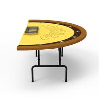 Magnétique table en bois jaune, Mini Tables portables, bon marché, pour jeu Blackjack, nouvelle collection