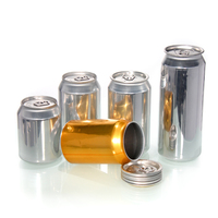 Boîtes de bière et de cola en aluminium cylindriques imprimées sur mesure, 180 ml, 200 ml, 250 ml, 330 ml, en vrac
