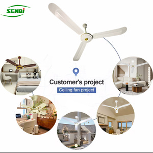 Wisdomman <span class=keywords><strong>พัดลม</strong></span>เพดาน3ใบพัด, <span class=keywords><strong>พัดลม</strong></span>ติดเพดาน56นิ้ว AC 220V สำหรับใช้ในบ้าน - Product Image 2
