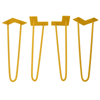 Épingle à cheveux Table basse pieds acier industriel 8-35CM épingle à cheveux pieds de bureau pour meubles banc Table de bureau métal acier bricolage 2 3 broches