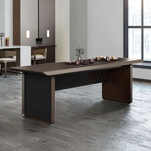<span class=keywords><strong>Table</strong></span> de conférence modulaire de luxe moderne avec design de panneaux, mobilier de bureau commercial en bois massif pour salle de <span class=keywords><strong>réunion</strong></span> - Product Image 2