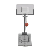 Juego de Baloncesto en Miniatura, Juego Educativo de Escritorio para Oficina, Hecho de Plástico y Metal