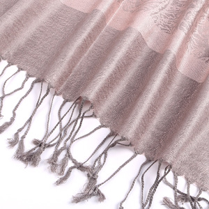 Lujo nuevo anacardo Jacquard musulmán señora Hijab bufanda venta al por mayor estilo étnico largo borla Hijab chal - Product Image 6