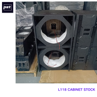 PAT LL118 Caisson de basses passif 18 pouces 1300W de puissance maximale en contreplaqué de bouleau pour système de sonorisation de tournée, DJ et sonorisation live
