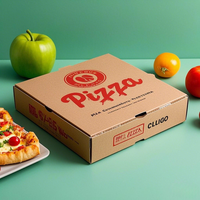 Boîtes d'emballage en carton ondulé personnalisées pour petites entreprises avec logo Boîtes à pizza en relief