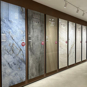 Fábrica de placas de roca de Guangdong, piedra de mármol de lujo de 800*2600, estilo Monet Garden Four-season, para sala de estar y cocina - Product Image 3