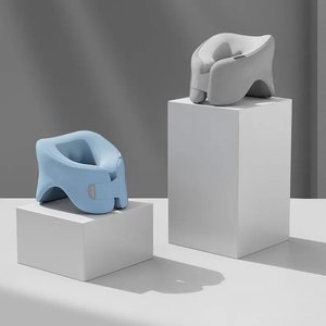 Faltbare Reise Ortho pä disches Nacken kissen Büros itz Kopfstütze Stütz kissen für Flugzeug zug Home Office Arbeits <span class=keywords><strong>massage</strong></span> Produkt - Product Image 6