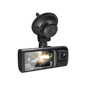Drievoudige Lens Dashcam Full Hd 1080P Auto Dvr Voor-En Achtercamera Mini-Videorecorder 140 Groothoek Met 2.0 "Ips-Scherm