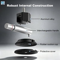 Support de caméra à ventouse multi-prises 1/4 "-20 3/8 "-16 M6 M8 pour capot de voiture et pare-brise