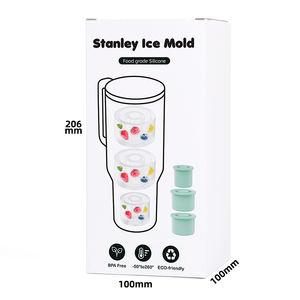 कस्टम लोगो एक सेकंड त्वरित फ्रीजर डबल आइस मोल्ड सिलिकॉन राउंड क्यूब मोल्ड्स के लिए ठंडा निर्माता आइस ट्रे - Product Image 6