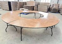 Table pliante en forme de serpent en bois, pour pique-nique en plein air, banquet ou mariage