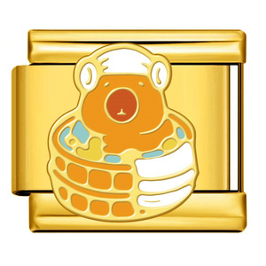 <b>Cute</b> Cartoon Animal Italian Modular <b>Bracelet</b> Stainless Steel Gold Plated Charm Watch Band DIY Accessory - Product Image 5