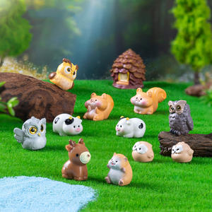 ตุ๊กตานกฮูกกระรอกขนาดเล็กงานฝีมือสัตว์ขนาดเล็กสำหรับไมโครนางฟ้าสวนภูมิทัศน์ของเล่นตกแต่ง - Product Image 1