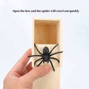 Caja de Miedo de Madera con Araña de Juguete, Divertida y Creativa, de Alta Calidad, para Bromas, Juego de Broma, Regalo de Halloween, Marca JY, Hecho en EE. UU. - Product Image 3