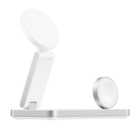 2025 Logo personnalisé multifonctionnel pliable universel rapide 3 en 1 support de Table de bureau de charge sans fil magnétique pour iPhone 17 16