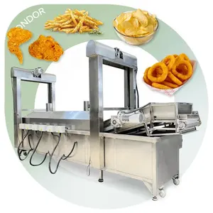 Continouslys Fish Groundnut Fry Freidora Continua Crispy Fried Chicken Frier Deep Fryer Machine in Nigeria