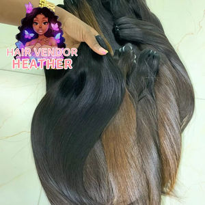 廉价100% 处女角质层对齐天然编织人发12A级越南双拉体波人发束 - Product Image 1