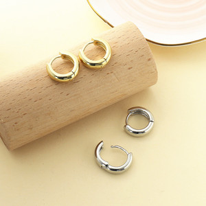Minimalist Geometric <b>Clip</b>-on Earrings Gold Silver Rose Gold Copper Alloy Small Round Fashion <b>Ear</b> <b>Clips</b> - Product Image 3
