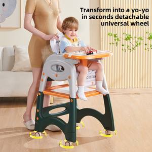 เก้าอี้ทานข้าวเด็กเล็ก ลิตเติ้ลมาสเตอร์ ดีมอร์นิ่ง เบบี้ ดีไซน์ทันสมัย ป้องกันการตก หลายฟังก์ชั่น วัสดุไม้ ปลอดภัยสำหรับเด็ก ใช้ในบ้าน - Product Image 2