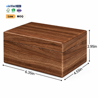 Boîte de rangement en bois avec logo personnalisé, organisateur de bureau compact et décoratif, boîte de rangement pour objets de collection et décoration intérieure