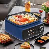 Pot détachable 2 couches vapeur électrique à chauffage rapide multiple