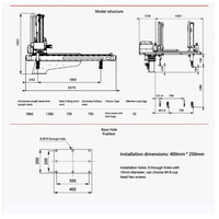 Lengan Robot Industri Ringan untuk Pekerjaan Traverse, Lengan Robot Keamanan Industri, Manipulator Robot Servo AC Kartesian