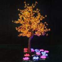 Guirlande lumineuse à LED en feuilles d'érable artificielles, pour décoration, fête, mariage, pour salle de Festival