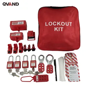 QVAND LOTO Industrial Lockout Tagout Kits Lotto-Werkzeugset Taschen-Sets für elektrische Sperre Tag-Out