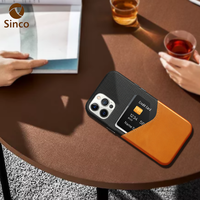 Étui de téléphone en cuir véritable personnalisé avec pochette pour cartes et dessus en tissu, fabriqué en usine depuis 18 ans, pour iPhone 15 16 17 18 Pro Max OEM