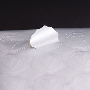 Pegatinas Blancas Brillantes Impermeables Personalizadas con Logotipo, Hoja de Pegatinas Pequeñas al por Mayor, Impresión de Etiquetas de Papel con Logotipo Kiss Cut - Product Image 1