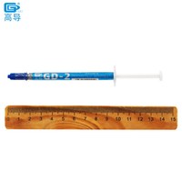 12 Pièces Poids Net 1 Gramme Seringue Emballage Gris GD-2 Thermique Conducteur Graisse Pâte Plâtre Dissipateur De Chaleur Composé pour CPU LED GPU