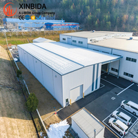 Structure en acier préfabriquée pour une vie moderne, cadre rigide Q355B avec marquage CE et revêtement Galvalume