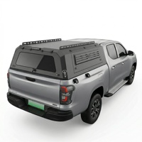 Couverture de benne rigide pour Toyota Hilux 2016-2023, double cabine, étanche, verrouillable, sport, en aluminium, type Ute Canopy Tonneau Cover