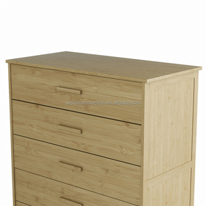 Commode à 5 tiroirs Mofern Natural pour chambre à coucher, organisateur de rangement, armoire de rangement pour chambre à coucher, couloir, placard - Product Image 5
