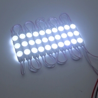 Modules LED DC12V pour lettres encastrées CE/RoHS Garantie 5 ans IP68 2835 3 puces Haute luminosité Blanc chaud Bleu 3000-18000K 170 3 lentilles