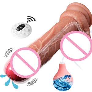 Spritzen realistischer <span class=keywords><strong>Dildo</strong></span> Ejakulieren der Penis <span class=keywords><strong>7</strong></span> Frequenz Vibration Heizung Sexspielzeug Silikon Vibrator Riesiger <span class=keywords><strong>Dildo</strong></span> für Frauen - Product Image 1