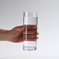 Verre à Eau de Haute Qualité en PC Plastique Acrylique Incassable, Résistant à la Chaleur, Type Long Drink et Highball, 455 ml, pour Hôtels et Bars Commerciaux