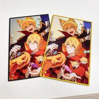 Planche d'art Shikishi Anime personnalisée en plastique carré, imprimée UV holographique